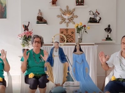 Homenagem à Oxum no Terreiro do Sete Flechas com Aparecida e&nbsp;Nilza!